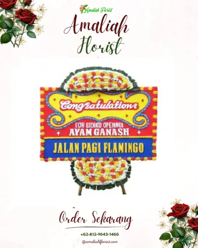 Bunga Papan Congratulation di Prapag Lor